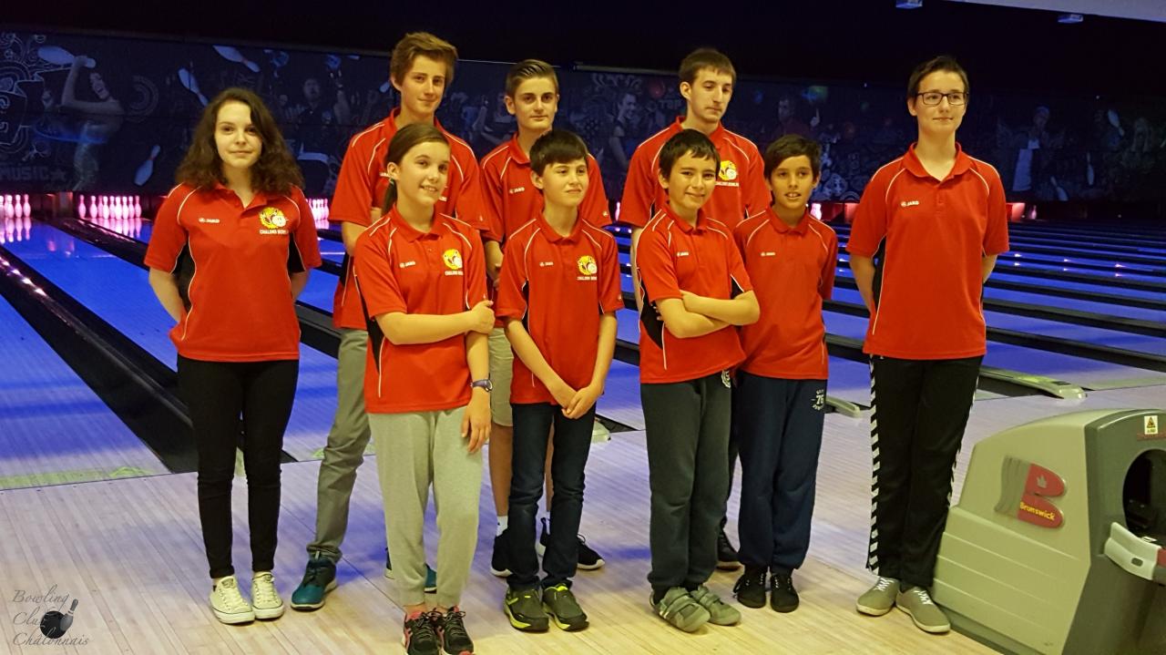 Les 9 jeunes de l'école du BCC à la 4ème journée régionale à Thillois