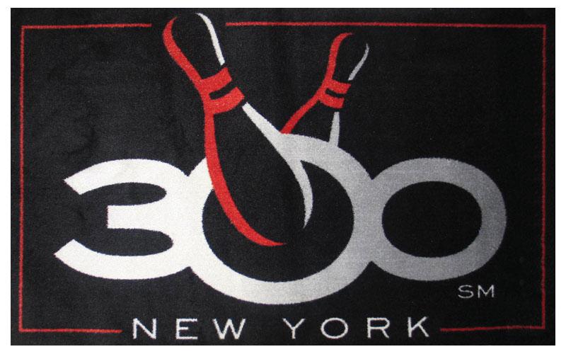 300 bowling 6x4 logo entrance mat