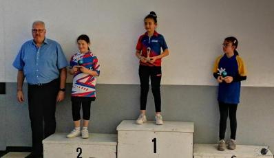 Le podium benjamines avec ph