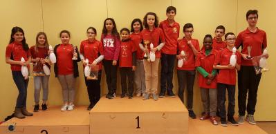 Les jeunes au tournoi ecole adulte du 6 12 2017