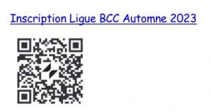 Qr code inscription ligue automne 2023